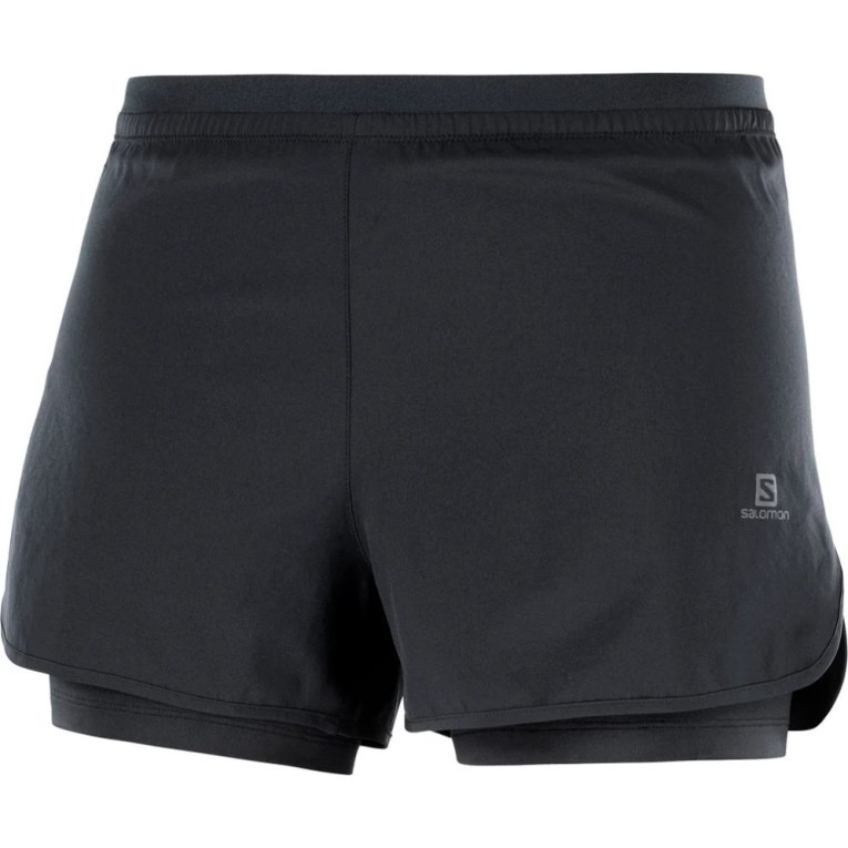 Salomon Cross 2in1 Women's Running Shorts Black | CA 93S71